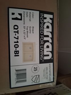 NIB Karran quartz kitchen sink