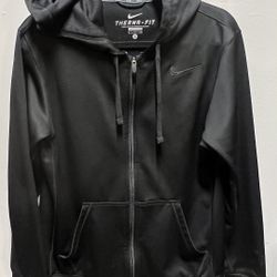 Nike Men's Size Small Black Therma Fit Full Zip Hoodie Sweatshirt Jacket Pockets
