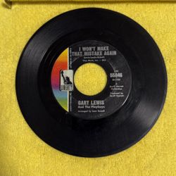 This item is a vintage 7-inch vinyl record, specifically a 45 RPM single by Gary Lewis & The Playboys titled "I Won't Make That Mistake Again" release
