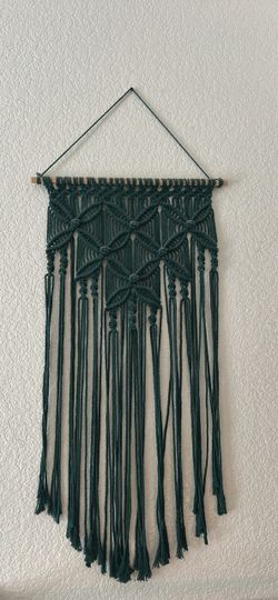 Green Macrame Wall Hanging
