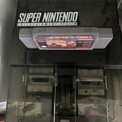 Black Transparent Custom SNES Super Nintendo With Tuff E Nuff