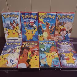8 Pokémon Vhs Tapes