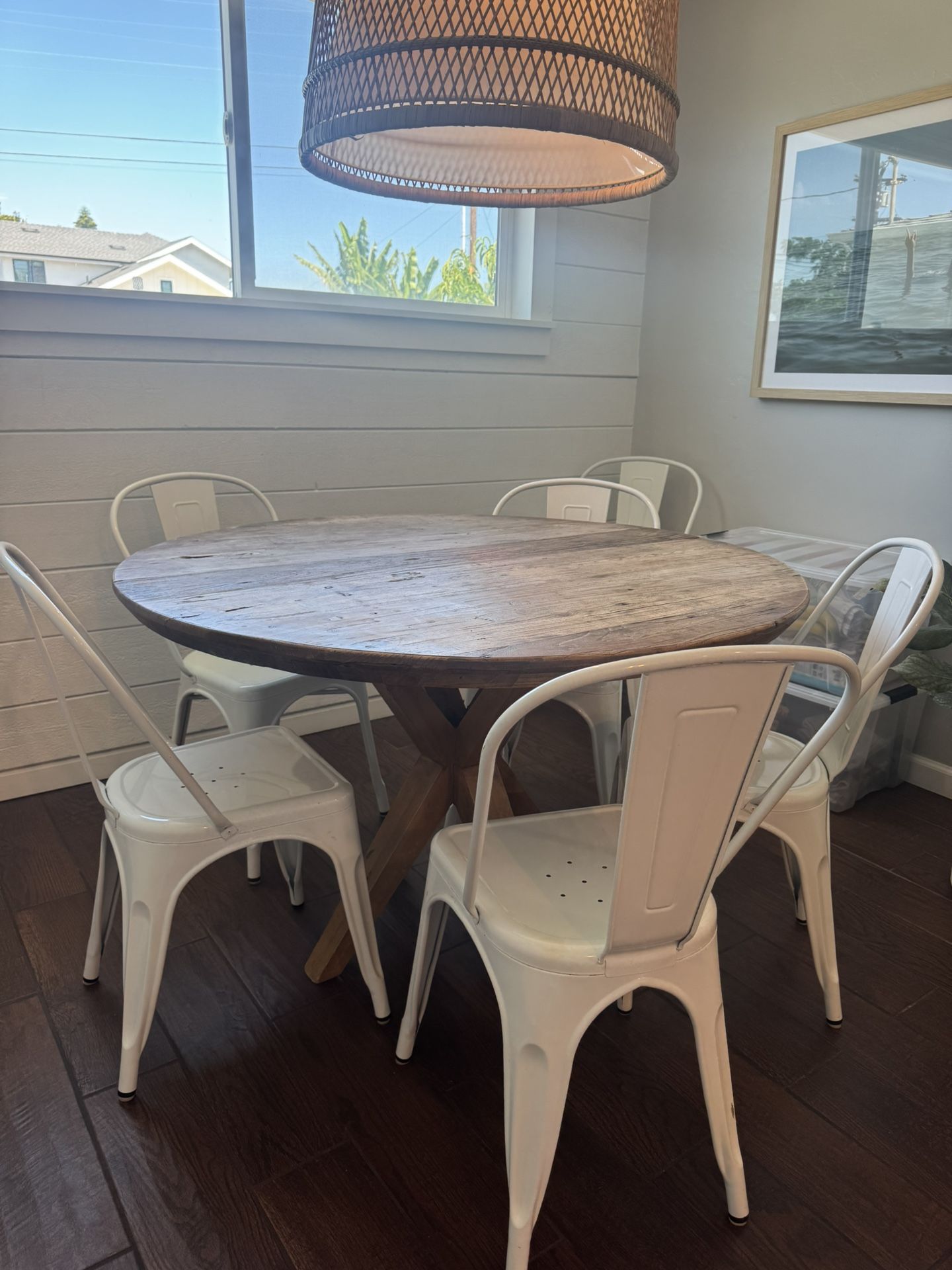 Dovetail Round Wood Dining Table 48”