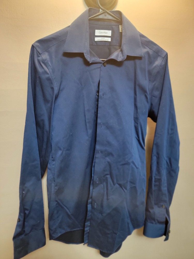 Calvin Klein Men Slim Fit Dress Shirts