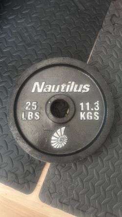 Nautilus 25lb plate