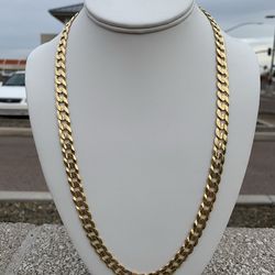 10K Yellow Gold Curb Link 9mm Chain (24”) 50 Grams