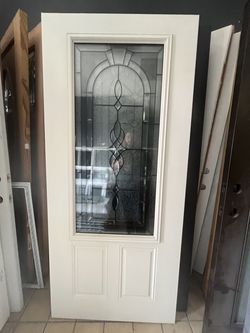 🚪 36x79 3/4 Decorative Glass Exterior Door 🚪
