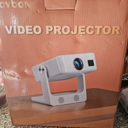 4k Wifi/Bluetooth Projector With 120 in Projector Screen