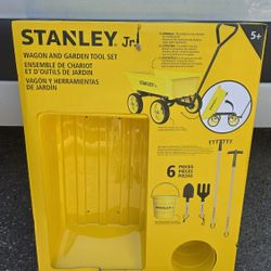 Stanley Wagon Beach Sand Toy Set, Shovel, Rake,Hoe