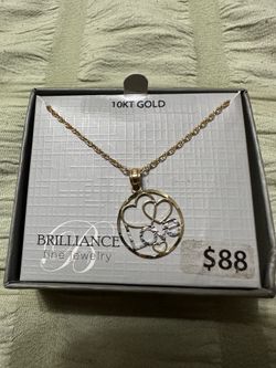New 10KT Love Hearts Pendant with “18” GF necklace