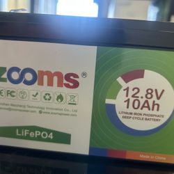 12V 12Ah LiFePO4 Deep Cycle Rechargeable Battery, Built-in 12A BMS, 4000-8000 Life Cycles, Perfect for Kids, Fish Finder etc