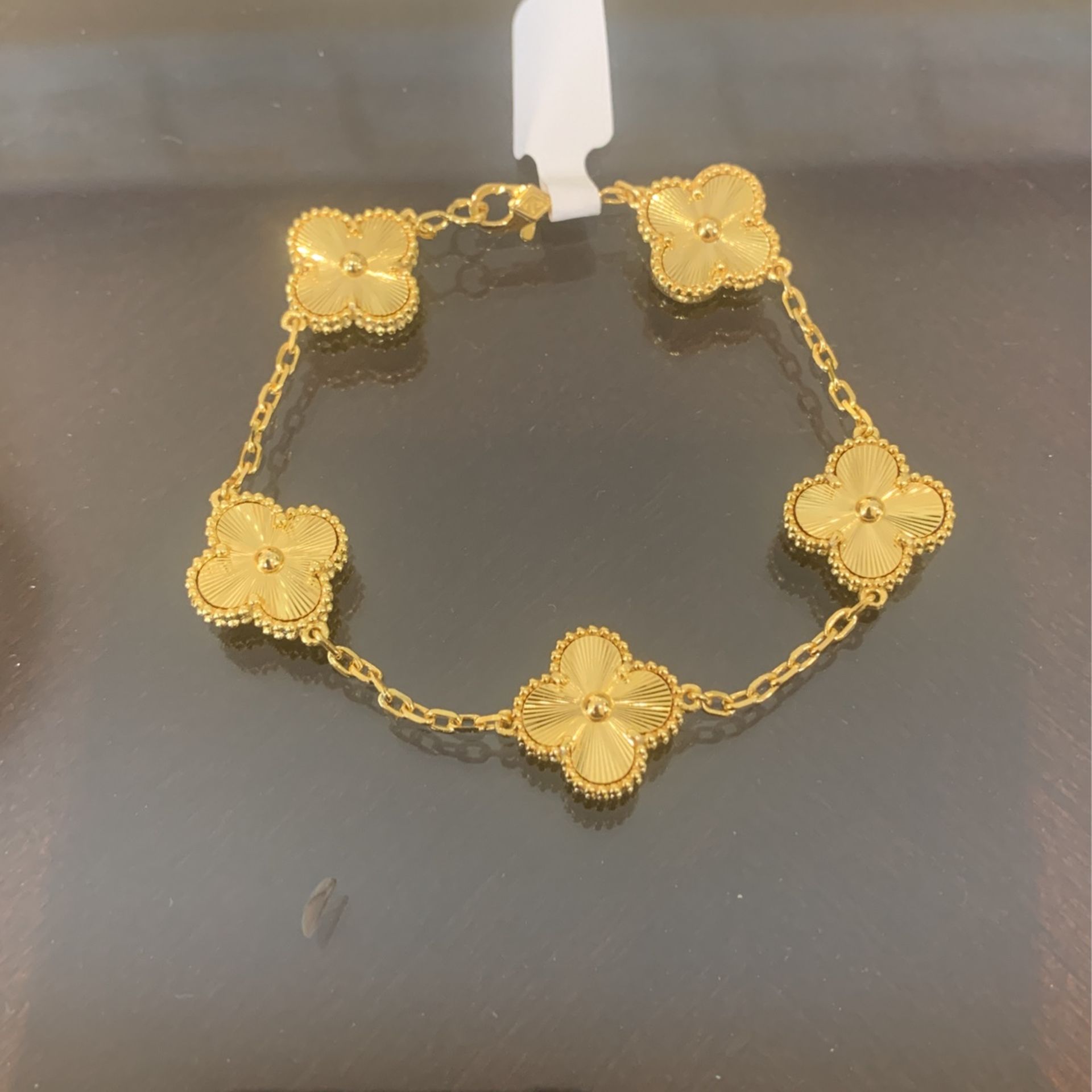 Van Cleef Clover Gold 925 Silver Love Bracelet