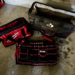3 Tool Bags (Husky & Milwaukee)