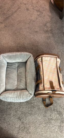 Pet Bed and Carrier Bundle
