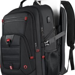 Z-MGKISS Extra Large Travel Backpack, 52L TSA Backpack 17.3 Inch, Anti-Theft 17 Inch Big Business Laptop Backpack for Men & Women, Water Resistant Col