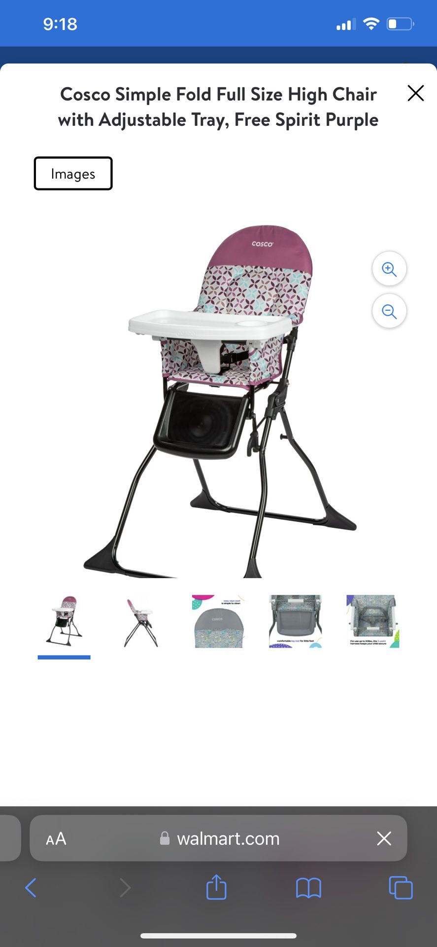 Baby High Chair Up To 50 Pounds