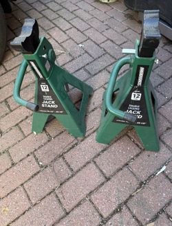 12 ton jack stands with safety pin $120