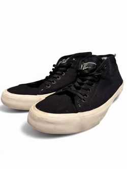 Kingston Union MFG black high top grunge emo punk sneakers - size 10 lightly used  #sneakers #hightops     Tags: #grunge #blackshoes #bandtee band mer
