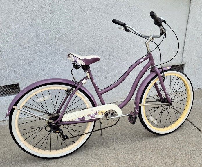 26" Purple Huffy 7/1 Speed Beach Cruiser