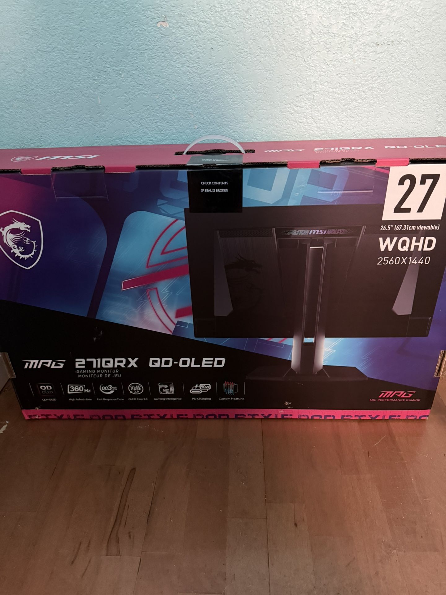 MPG MSI 271QRX QD-OLED 360hz