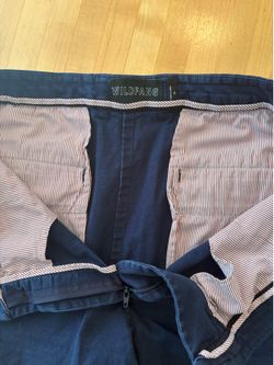 Wildfang blue chino shorts size 16