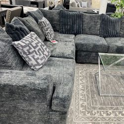 Dark Grey Sectional 