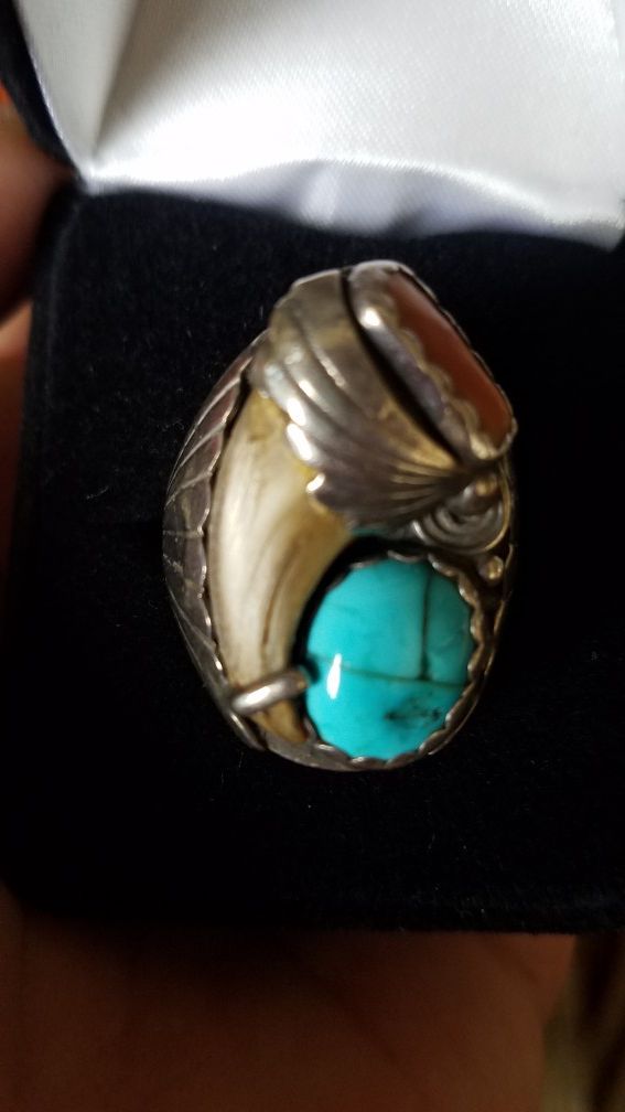 Native American ring in silver