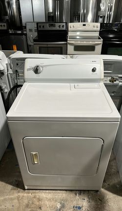 White Kenmore Dryer with AutoDry Feature