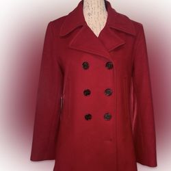 JCrew Red Coat Size Medium 