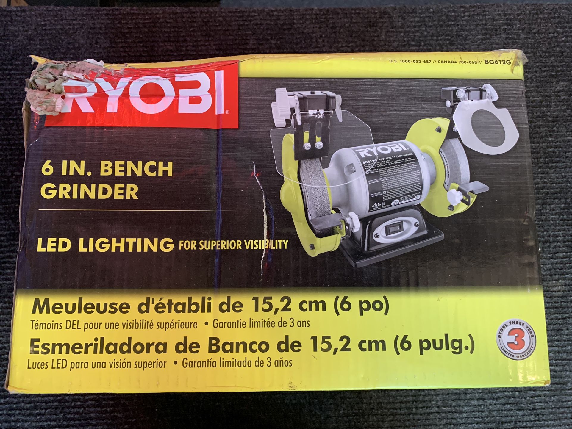 Ryobi BG612G 6” Bench Grinder for Sale in Chicago, IL OfferUp