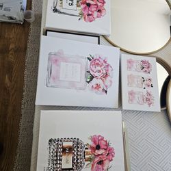 Perfume Paintings Approx 15x15