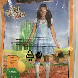 Dorothy Wizard Of Oz Costume Sz Junior S 3-5