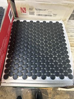 Backsplash Tile Deco Noir Matte Black