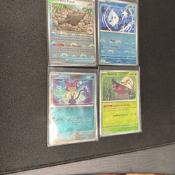 White Flare Pokeball Cards