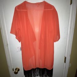 Nwt Lularoe Kimono With Fringe. (516). Small