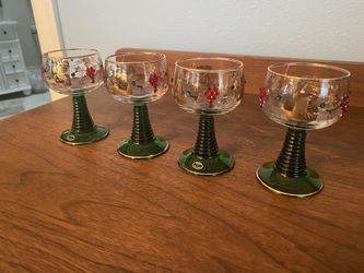 Rare Vintage German Roemer Wine Glasses