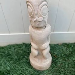 Vintage Tiki Garden Statue – Mid-Century – Solid Stone