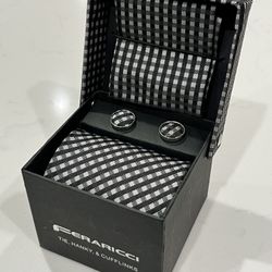 Tie, Hanky, Cufflinks Set $10