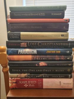 Lot of 12 Religious & Spiritual Books + Large Print Amplified Bible