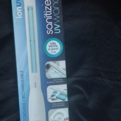 Ion Uv Sanitizer Cordless Rechargeable Wand New