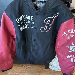 Dwyane Wade Miami Heat Court Culture Legacy Letterman Jacket /333