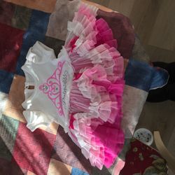 NANETTE BABY PRINCESS RUFFLE DRESS SZ 0-3MOS SEE DESCRIPTION 