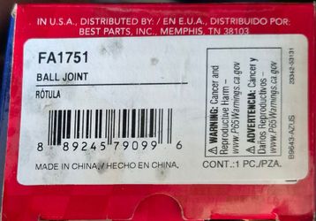Duralast front lower Ball joint