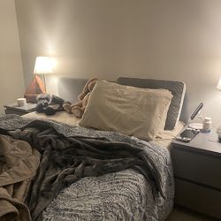 IKEA Queen Size Bed frame With 2 Night Stands