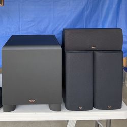 Klipsch Synergy Series SB-1, SC.5, SS.5 (1999) 8 ohm four speaker set designed for 5.1 Surround Sound system.