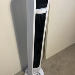 A little used OmniBreeze Tower Fan with Oscillation, and remote.