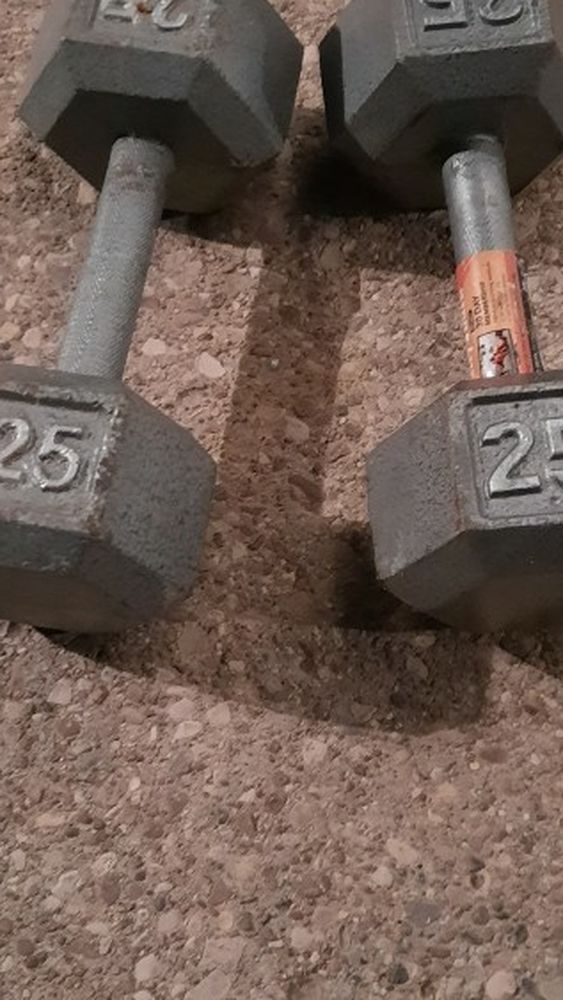Dumbbells 25s Used