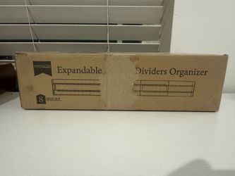 Vtopmart 8-pack set of adjustable drawer dividers.