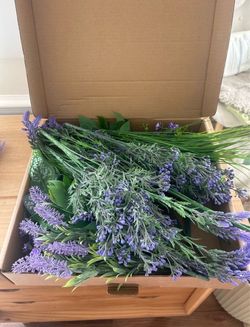 Faux Lavender Stems Bundle