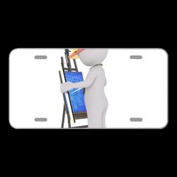 License Plate Novelty Car Front Architect Architektin Business Man